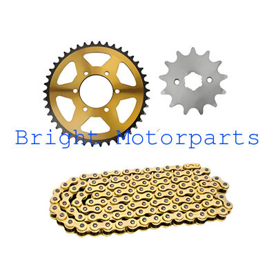 Motorcycle Drive Chain Sprocket Kit Gold 520H-116L for ITALIKA 250Z RT250